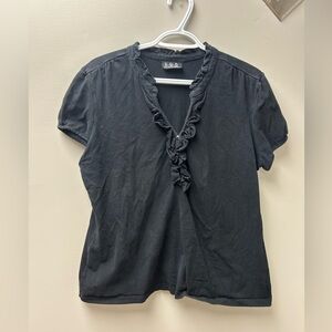 N.W.D‎ New Women Design Black T Shirt